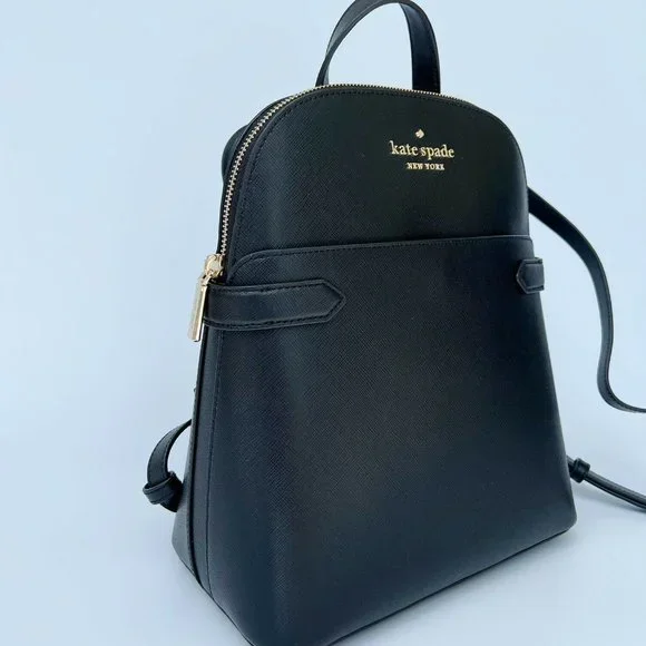 Kate Spade Leather Medium Backpack Black - Picture 5 of 7